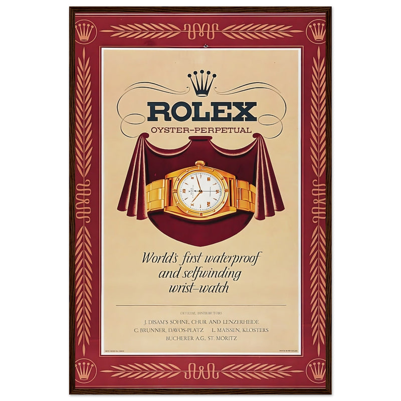 Rolex Oyster-Perpetual Vintage Poster Ad