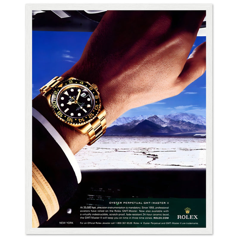 Rolex Oyster Perpetual GMT-Master II New York Pilot Vintage Poster