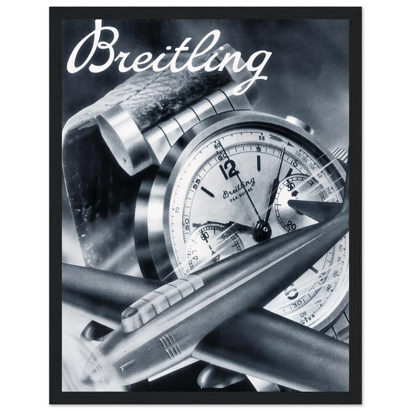 Breitling Sprint Montbrillant Vintage Ad Poster