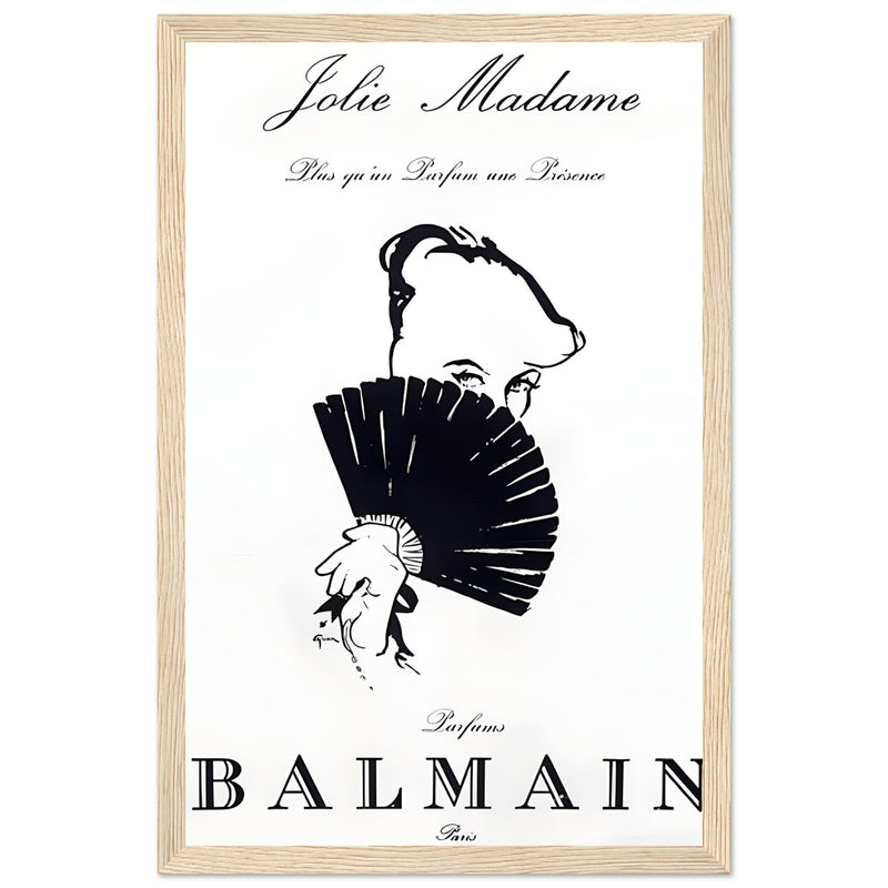 Balmain Jolie Madame Vintage Poster Ad