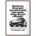 Porsche 911 Vintage Ad Poster