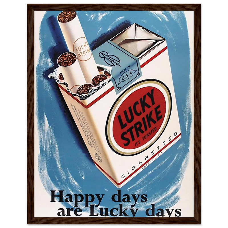 Lucky Strike Vintage Poster - Happy Days