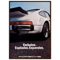 Porsche - Exclusive, Explosive, Expensive Vintage Poster