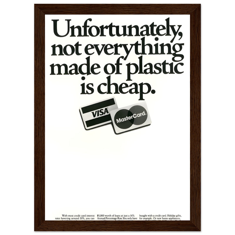 Visa Mastercard Vintage Poster