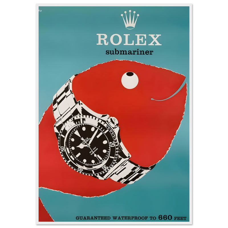 Rolex Submariner Vintage Poster Ad