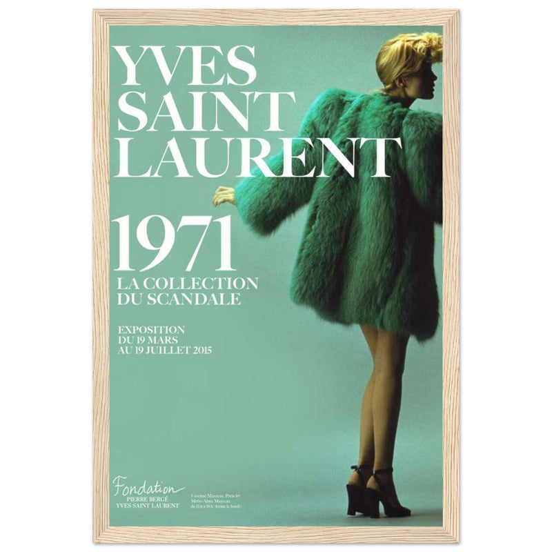 YSL 1971 Vintage Poster