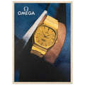 Omega Gold Vintage Poster Ad