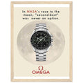 Omega Race to the Moon Vintage Poster Ad