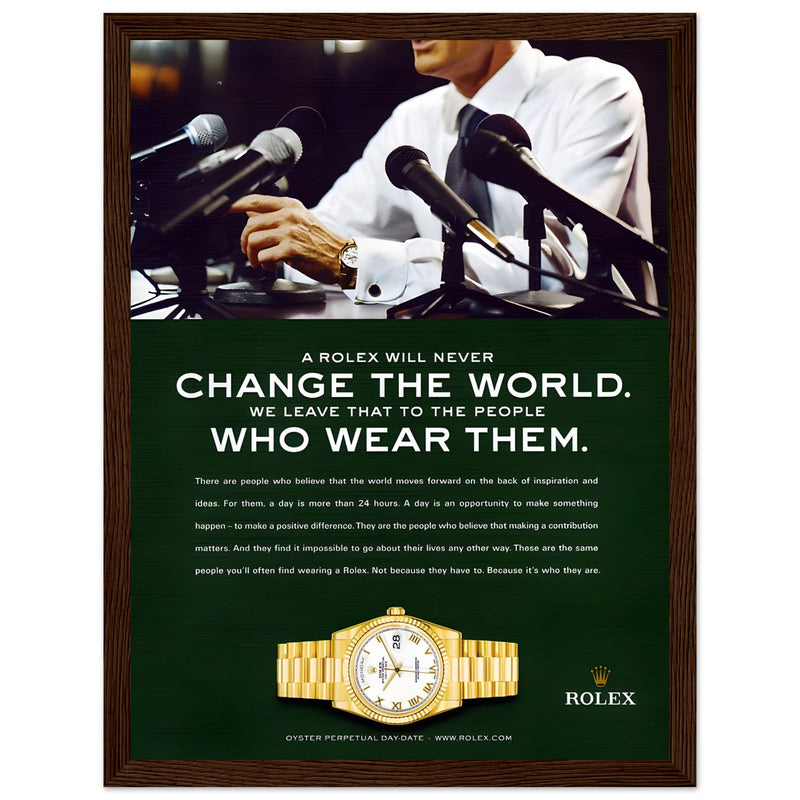 Rolex Day-Date Vintage Poster Ad