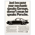 Porsche - German Speaking Vintage Poster