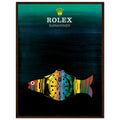 Rolex Submariner Fish Vintage Poster Ad - Premium Matte Paper