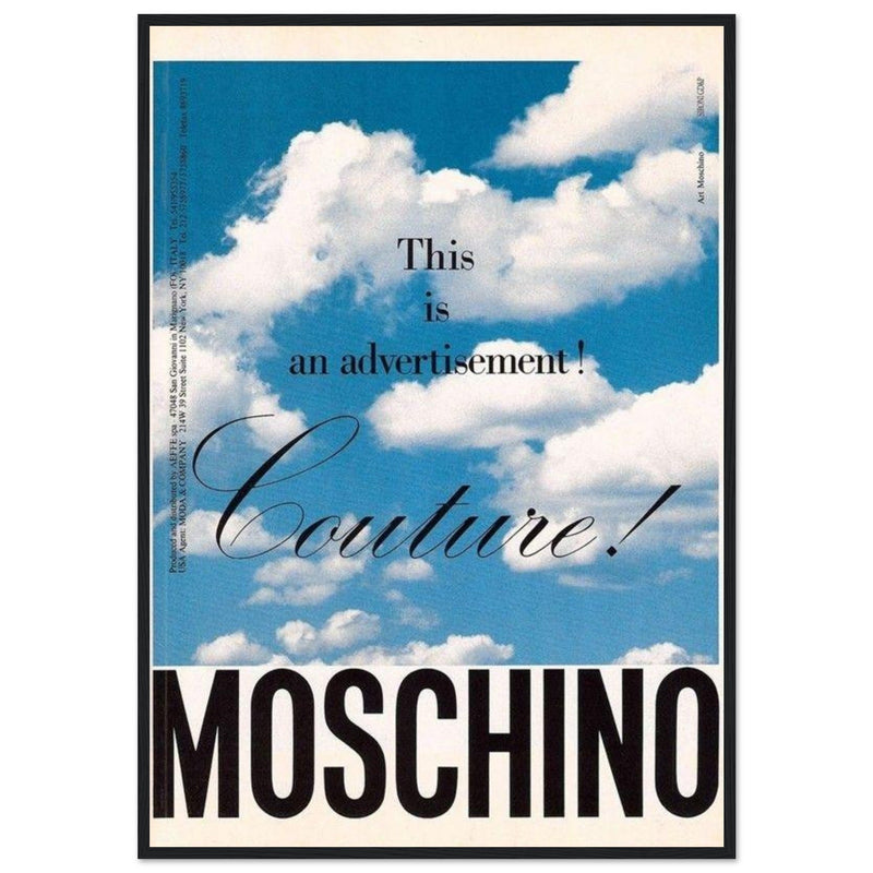 Moschino Vintage Poster Ad