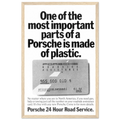 Porsche - 24 Hour Road Service Vintage Poster Ad