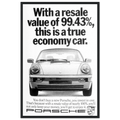 Porsche 99% Resale Price - Vintage Ad Poster