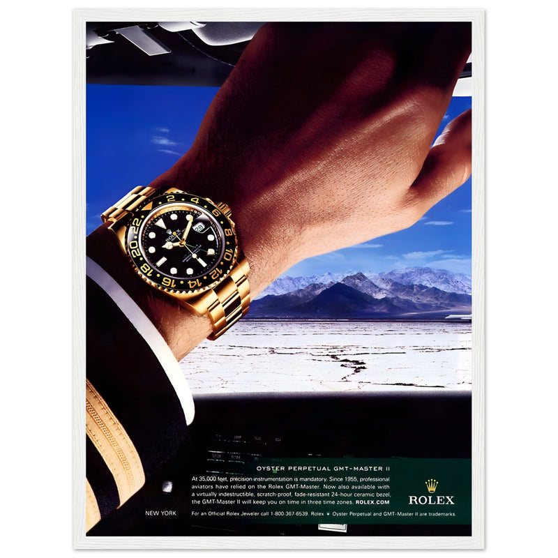 Rolex Oyster Perpetual GMT-Master II New York Pilot Vintage Poster