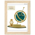 Rolex Day-Date Globe Vintage Poster Ad