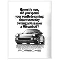 Porsche 911 Vintage Ad Poster