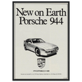 Porsche 944 New on Earth Vintage Poster Ad