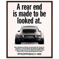 Porsche 911 Vintage Poster - Rear End