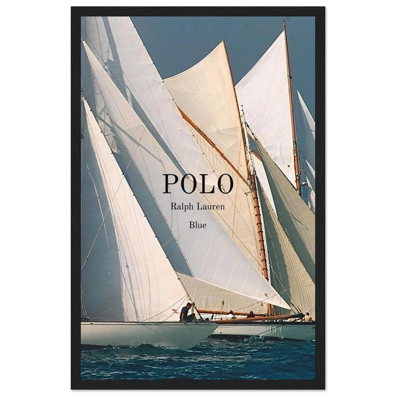 Polo Ralph Lauren Vintage Ad Poster - Polo Blue