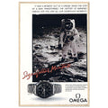 Omega Moon Vintage Poster Ad