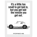 Porsche Vintage Poster  White 911
