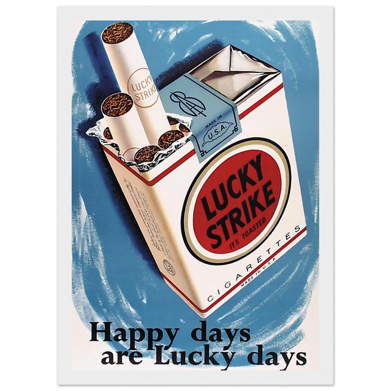 Lucky Strike Vintage Poster - Happy Days