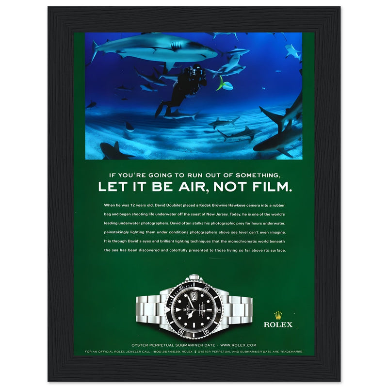Rolex Submariner Vintage Poster Ad