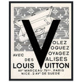 Louis Vuitton Nice, Paris Vintage Poster Ad