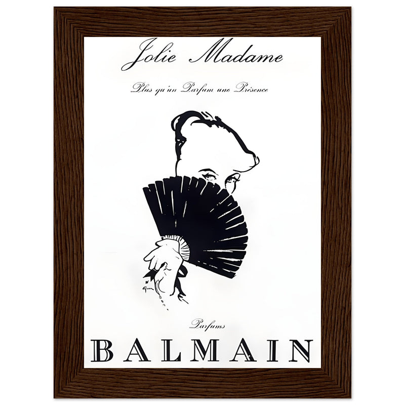 Balmain Jolie Madame Vintage Poster Ad