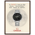Omega Race to the Moon Vintage Poster Ad