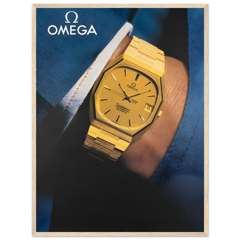 Omega Gold Vintage Poster Ad