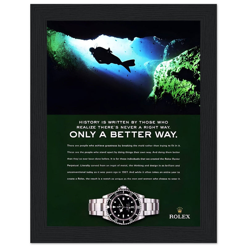 Rolex A Better Way Vintage Poster Ad