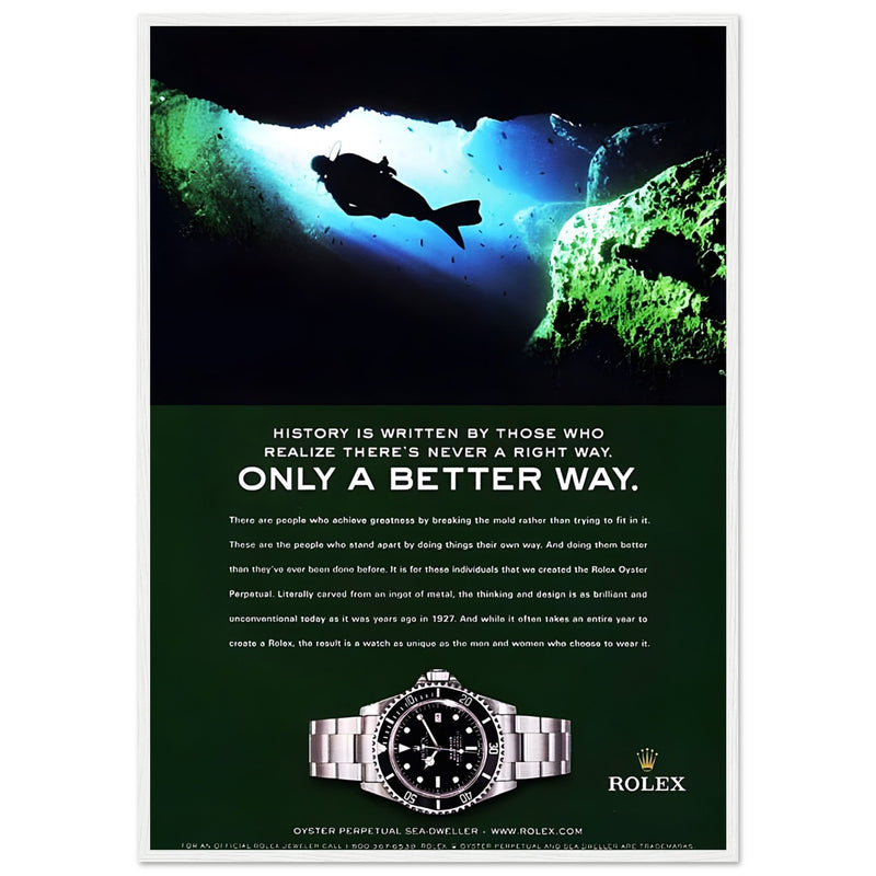 Rolex A Better Way Vintage Poster Ad