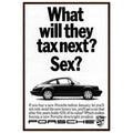 Porsche Tax Vintage Poster Ad