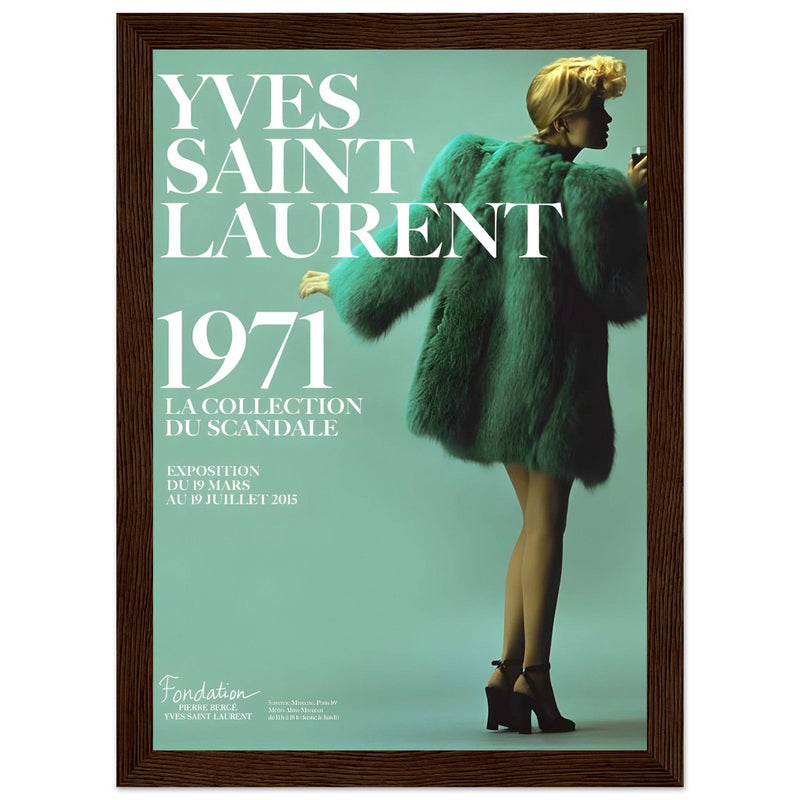 YSL 1971 Vintage Poster