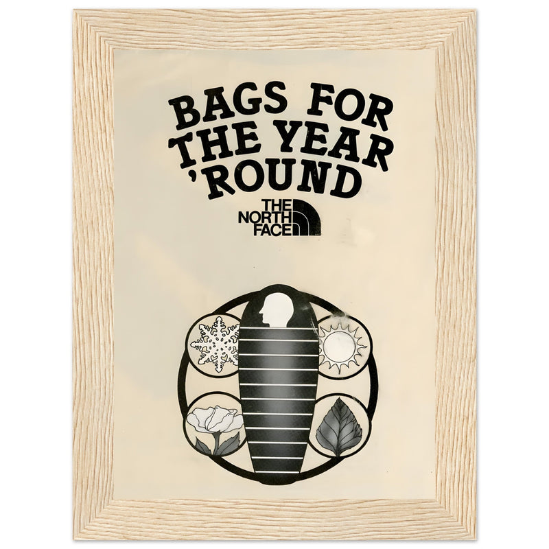 The North Face Sleeping Bags Vintage Poster