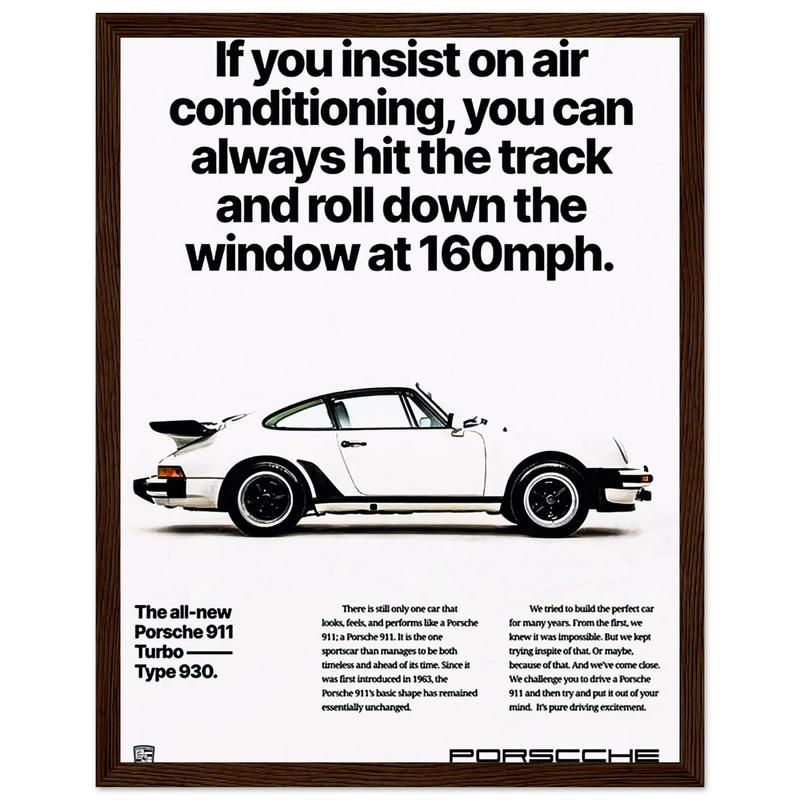 Porsche All New 911 Vintage Poster