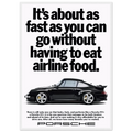 Porsche 911 Vintage Poster - Airline Food