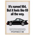 Porsche 964 - 69 Vintage Ad Poster