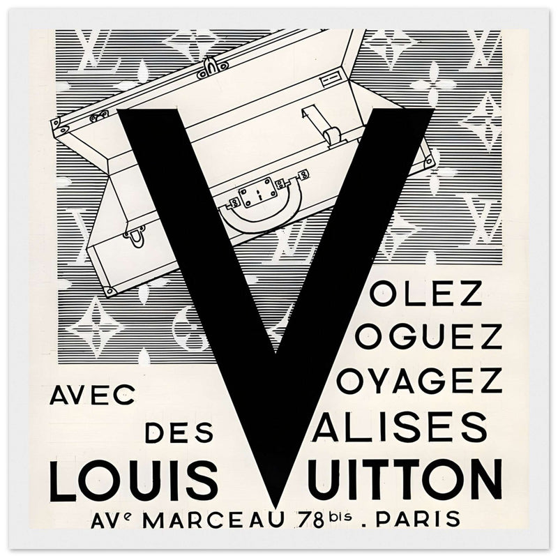 Louis Vuitton Nice, Paris Vintage Poster Ad