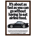 Porsche 911 Vintage Poster - Airline Food