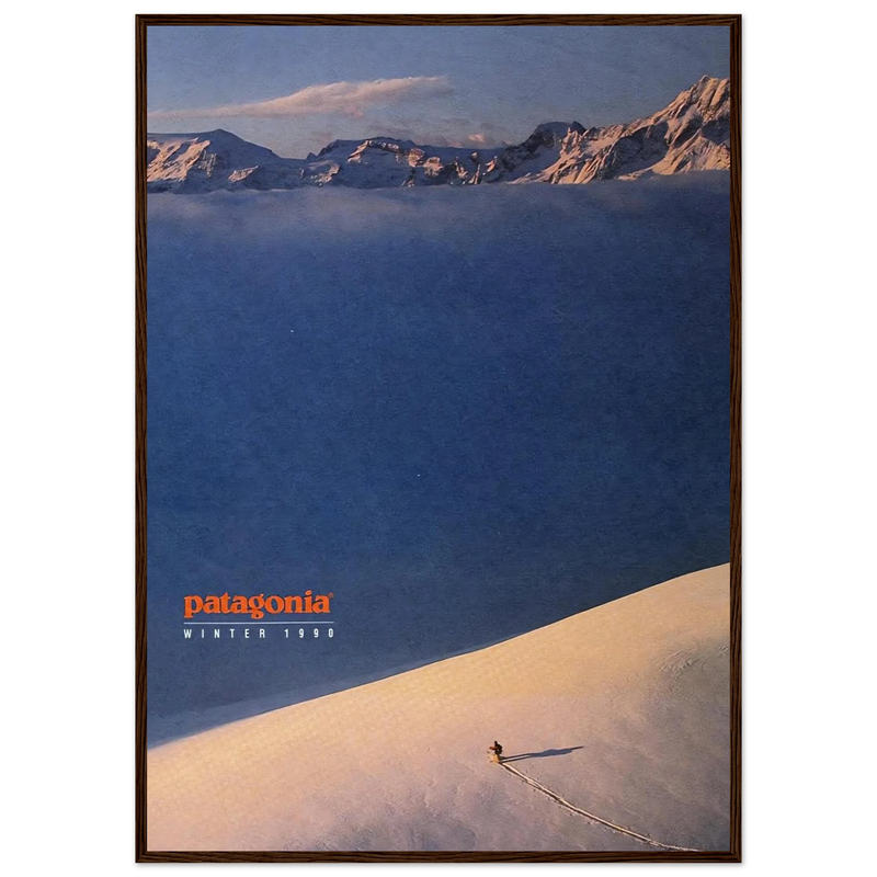 Patagonia Vintage Poster Ad - Winter 1990