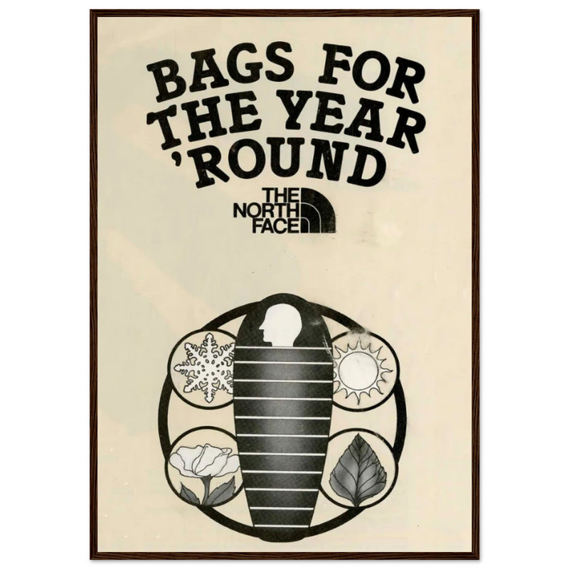 The North Face Sleeping Bags Vintage Poster