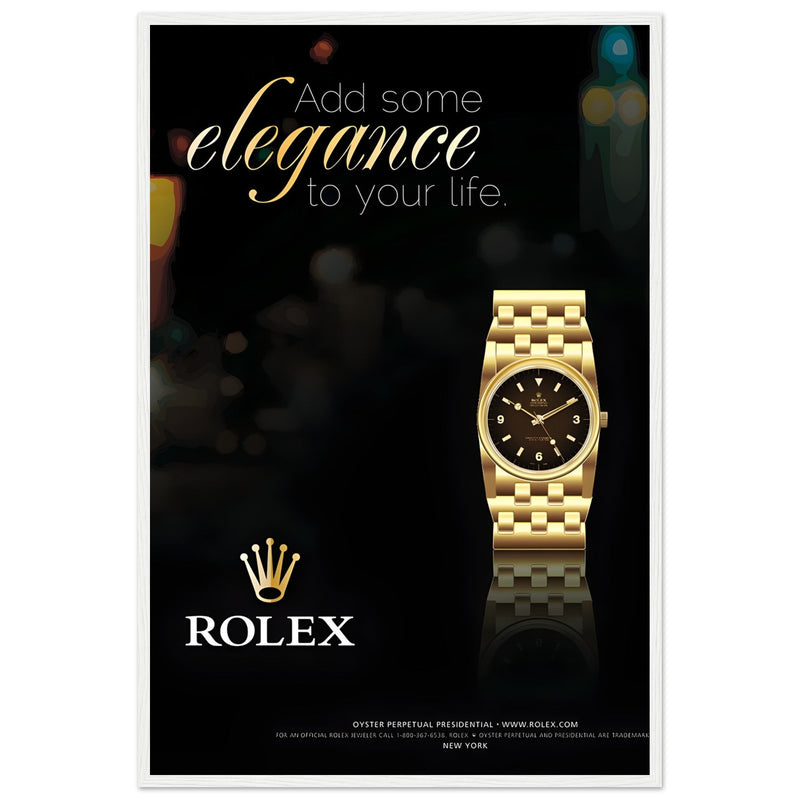 Rolex Elegance Vintage Poster Ad