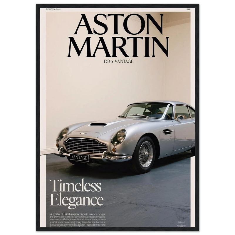Aston Martin Vintage Poster Ad - DB5 Vantage