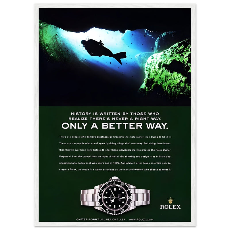 Rolex A Better Way Vintage Poster Ad