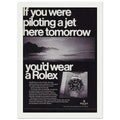 Rolex Jet Pilot Vintage Poster Ad
