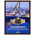 Rolex Submariner Offshore Champions Vintage Poster Ad