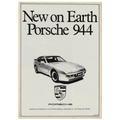 Porsche 944 New on Earth Vintage Poster Ad